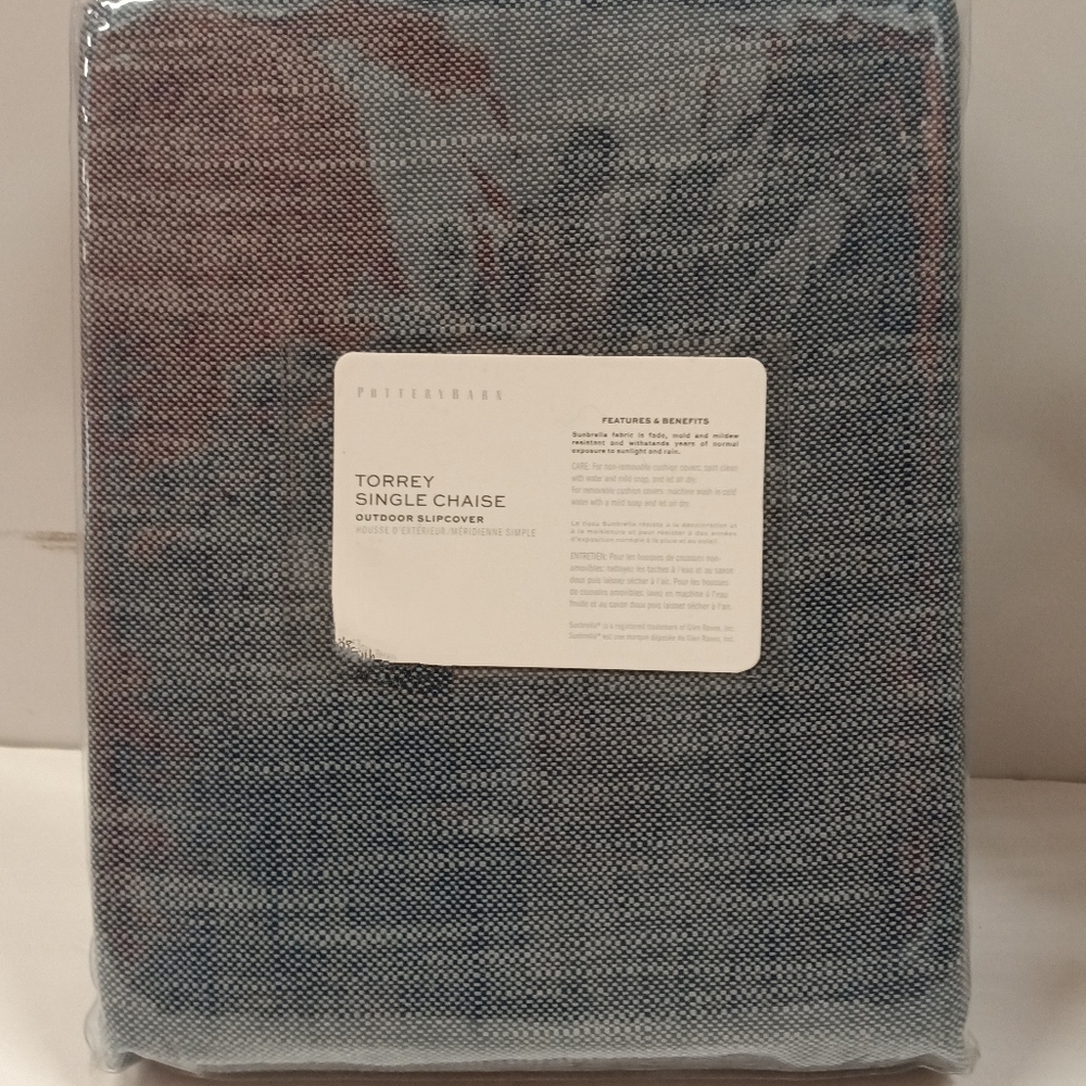Pottery Barn Torrey Single Chaise Slipcover Sunbrella